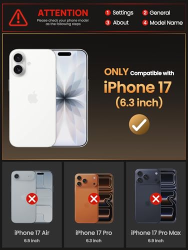 Vihibii iPhone 17 Wallet Case: Slide Camera Cover, RFID, Shockproof - Blue