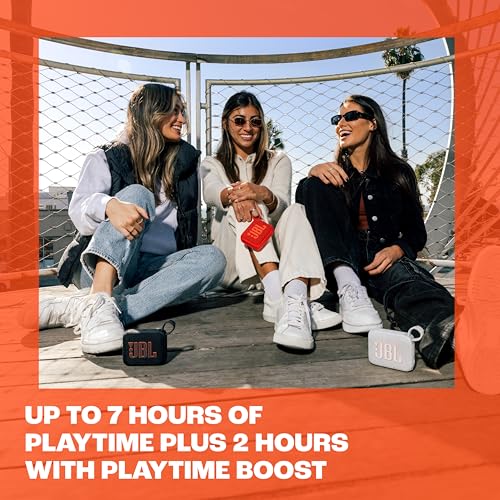 JBL GO 4 Portable Bluetooth Speaker: Big Pro Sound, Punchy Bass, Waterproof, 7-Hour Playtime