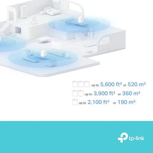 TP-Link Deco X10 Mesh WiFi System, AI Extender, 2x Gigabit Ports, 3900ft² Coverage, Connect 120 Devices, Gaming&4K