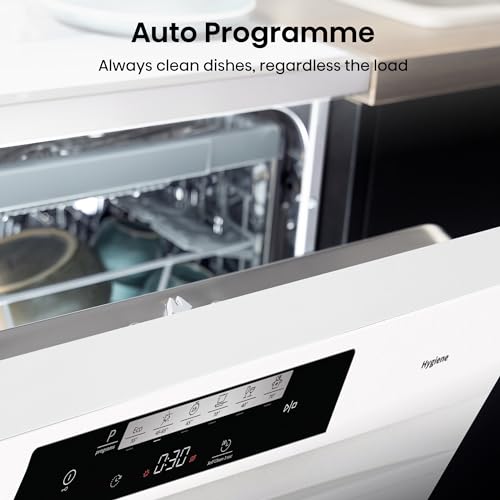 Hisense 16 Place Settings Dishwasher - Auto Dry, White, Freestanding - Energy Class D