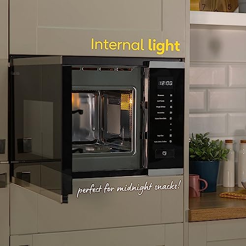 Russell Hobbs 20L Digital Microwave with Grill & Defrost - 8 Autocook Settings - Stainless Steel