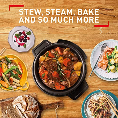 Tefal Turbo Cuisine 10-in-1 Electric Pressure Cooker, 4.8L - Multi-Cooker with 10 Programs: Stew, Steam, Bake, Slow Cook - Black