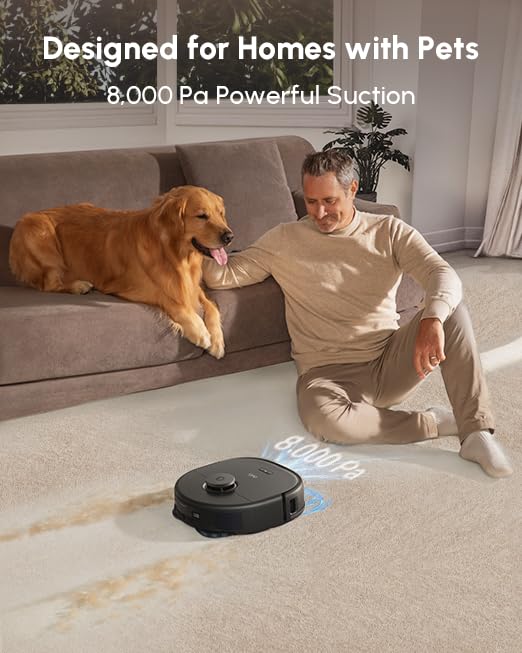 eufy X10 Pro Omni Robot Vacuum Cleaner with Mop, All-in-One Station, Powerful Suction, Dual Mops, AI Obstacle Avoidance