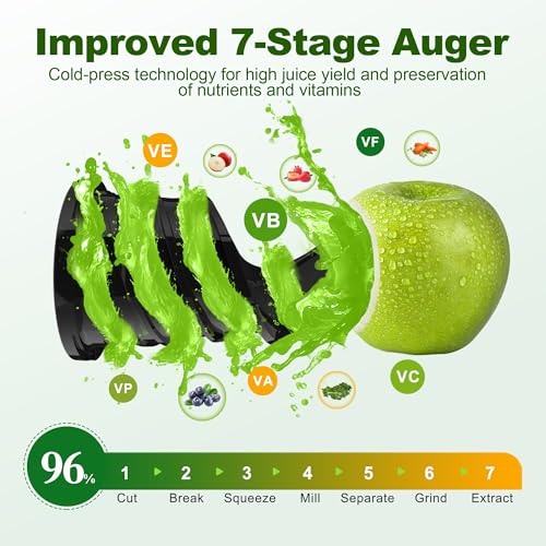 Fretta Cold Press Juicer: 135MM Feed Chute, Easy Clean, High Juice Yield