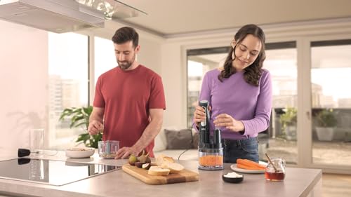 Braun MultiQuick 5 Pro Hand Blender, PowerBell Plus, 25 Speed, Turbo, EasyClick, Mini Food Processor, Metal Whisk, 500ml Beaker