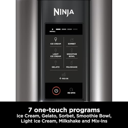 Ninja CREAMi Ice Cream Maker: 7 Programs, Makes Gelato, Sorbet, Smoothie Bowl, Milkshakes - 1.4L