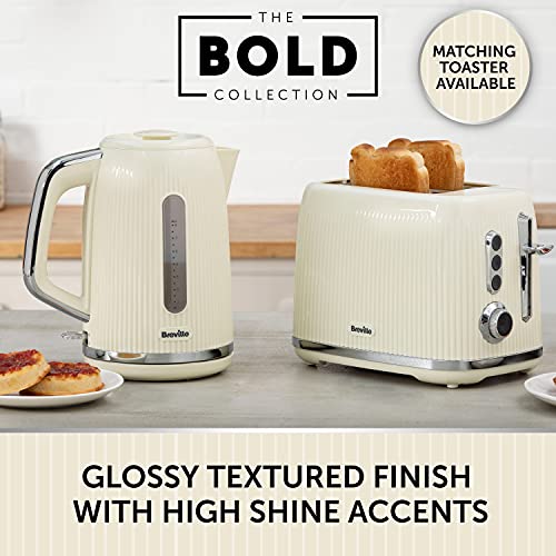 Breville Electric Kettle 1.7L Fast Boil Cream & Silver - ChatGPT