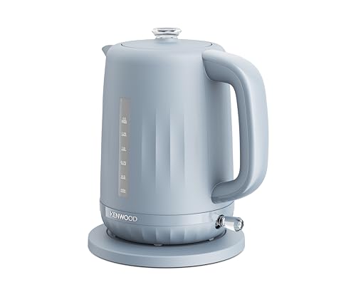 Kenwood Ripple Electric Kettle - 360° Swivel Base, Water Indicator - Boil-Dry Protection - 1.5L Capacity - 3000W - Storm Blue Grey