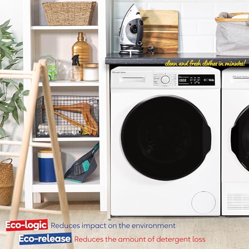 Russell Hobbs 8kg Washing Machine, 1400 rpm, 15 Programs, Eco Tech