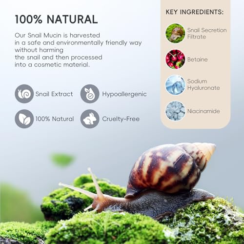 Bagavs Snail Mucin Face Serum 100ml - Anti-Wrinkle, Hydration & Brightening