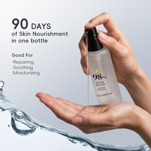 Bagavs Snail Mucin Face Serum 100ml - Anti-Wrinkle, Hydration & Brightening