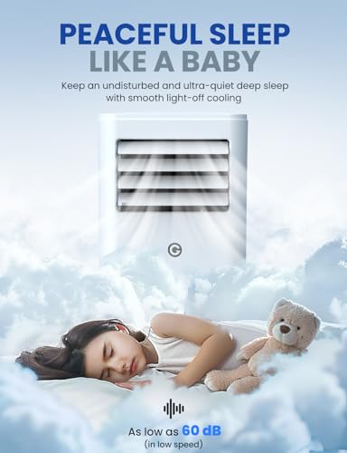 Portable Air Conditioner 9000 BTU 4-in-1 Dehumidifier & Fan - Remote Control, Digital Display - 2 Speeds, 24H Timer - 269sq.ft Room