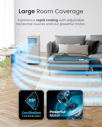 Pro Breeze 4-in-1 Portable AC Unit 5000 BTU with Wifi & Remote - Home Air Conditioner