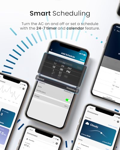 Pro Breeze 4-in-1 Portable AC Unit 5000 BTU with Wifi & Remote - Home Air Conditioner