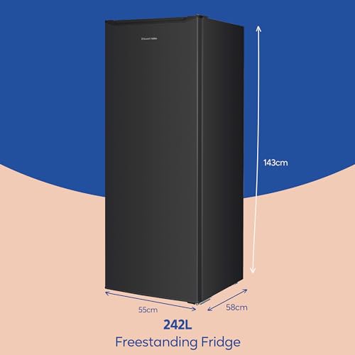 Russell Hobbs Larder Fridge: 242L, 4 Glass Shelves, Adjustable Thermostat