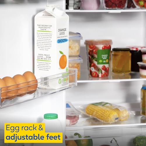 Russell Hobbs Larder Fridge: 242L, 4 Glass Shelves, Adjustable Thermostat
