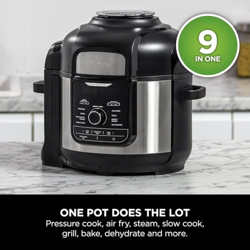 Ninja Foodi MAX Multi-Cooker 9-in-1: Electric Pressure Cooker, Air Fryer, Bakeware Set