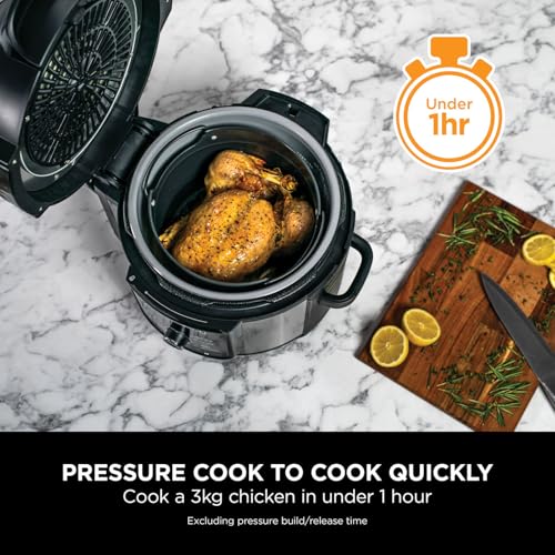 Ninja Foodi MAX Multi-Cooker 9-in-1: Electric Pressure Cooker, Air Fryer, Bakeware Set