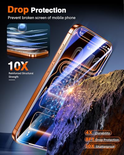 LK iPhone 17 Pro Max Screen Protector, HD Clear Tempered Glass, Anti-Scratch, 9H Hardness, Military Grade, Easy Install