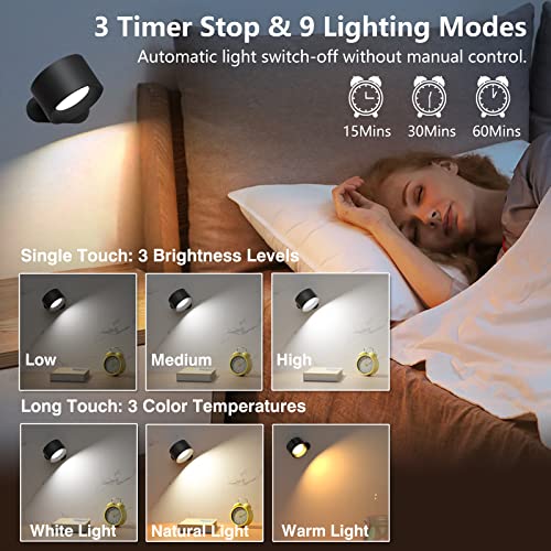 Coollamp Battery Wall Light: Remote Control, 3 Color Modes, LED Sconce