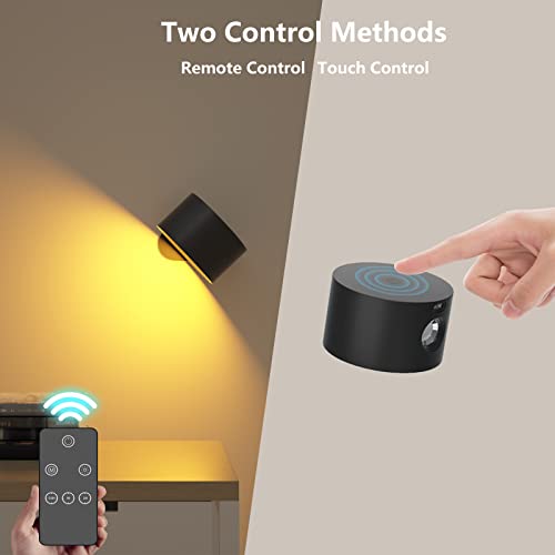 Coollamp Battery Wall Light: Remote Control, 3 Color Modes, LED Sconce