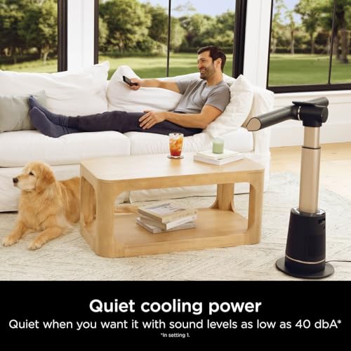 Shark TurboBlade Tower Fan: High-Speed, Multi-Directional Air, 10 Speeds, Remote, Timer