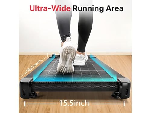 Bluearth Walking Pad Treadmill: 10% Incline, Smart App, Scenic Routes, Live Classes, Under Desk, Hiking & Running