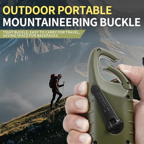 Telidif Wind Up LED Hand Crank Solar Torch 2-Pack - Bright Emergency Light with Carabiner - Camping, Hiking, Outdoor Gear