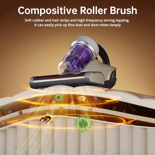 Jimmy JV35 Mattress Vacuum Cleaner with UV-C Light, 700W, 14KPa Suction - Ideal for Bed Sheets, Sofa, Pillows