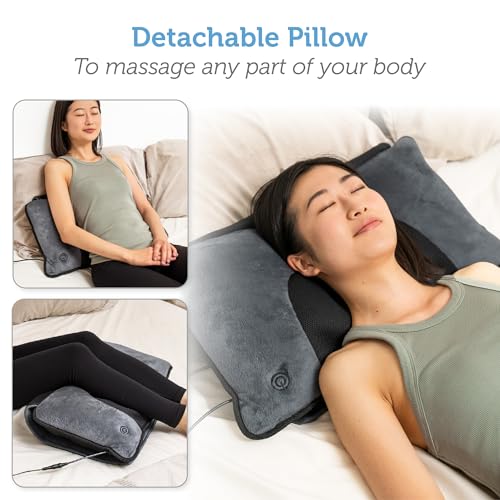 Comfier Massage Mat with Heat Pad, Full Body Shiatsu Massage Bed, Vibrating Motors, Heating Pads - Back Relief & Neck Massagers