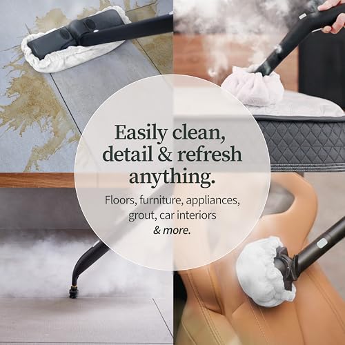 Dupray Neat Steam Cleaner Kit - Powerful Multipurpose Steamer for Chemical-Free Deep Cleaning on Floors, Cars, Tiles & Upholstery