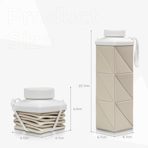 Mefold Collapsible Water Bottle, Leakproof 720ml for Travel