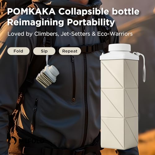 Mefold Collapsible Water Bottle, Leakproof 720ml for Travel