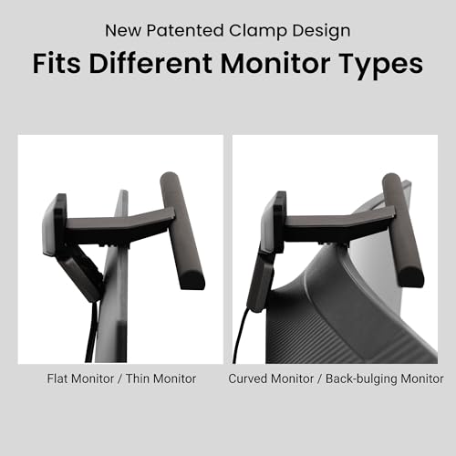 BenQ ScreenBar Halo 2 LED Monitor Light: Wireless, Adjustable Brightness, Eye-Care, No Glare, USB Powered