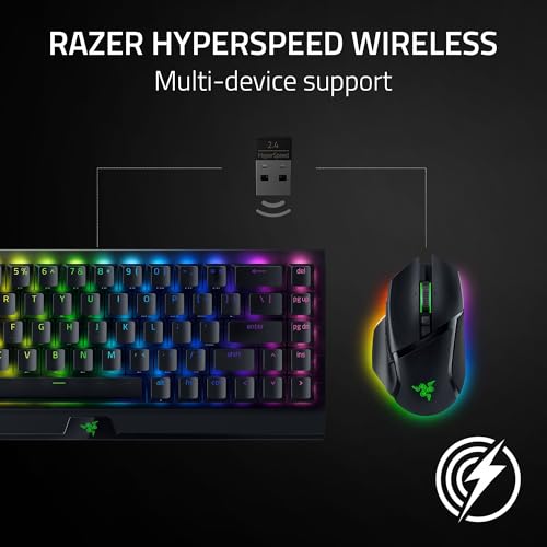 Razer Basilisk V3 Pro Gaming Mouse - Wireless, HyperScroll Tilt Wheel, 30K Sensor, Chroma Lighting - Black