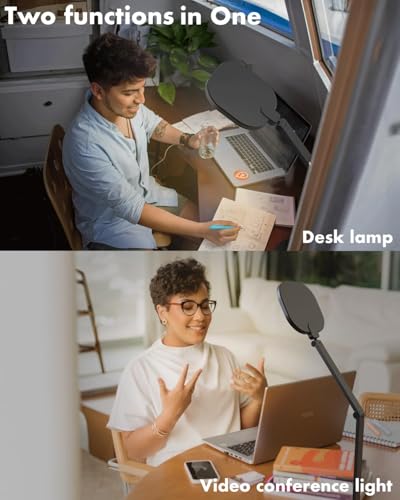 LitONES Swing Arm LED Desk Lamp: Dimmable 1200LM Task Light for Study & Reading, Adjustable Table Lamp for Home Office Working
