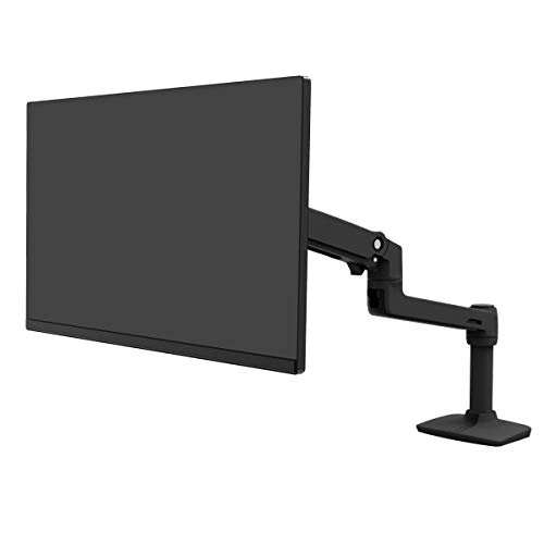 Ergotron LX Premium Monitor Arm: Single Desk Mount for 34" Flat/Curved Ultrawide Monitors - VESA 75x75mm/100x100mm