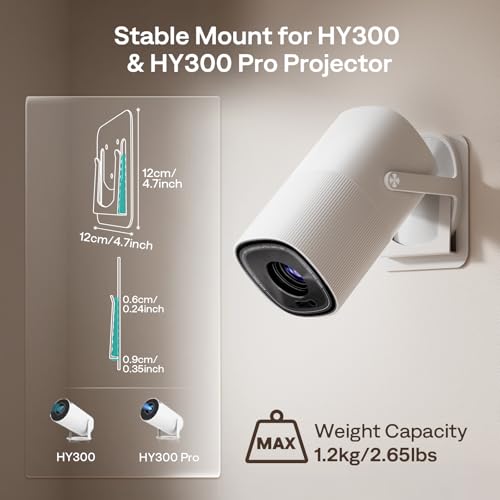 Boldever Projector Mount for HY300 - 180° Tilt & Swivel, Anti-Slip Base