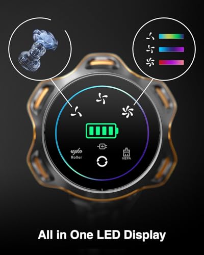 Brand Cordless Vacuum 48000Pa 580W 60Min Touch Screen 1.6L Home Cleaners Self-Standing Anti-Tangle Upright Vacuums for Pet Hair/Carpet