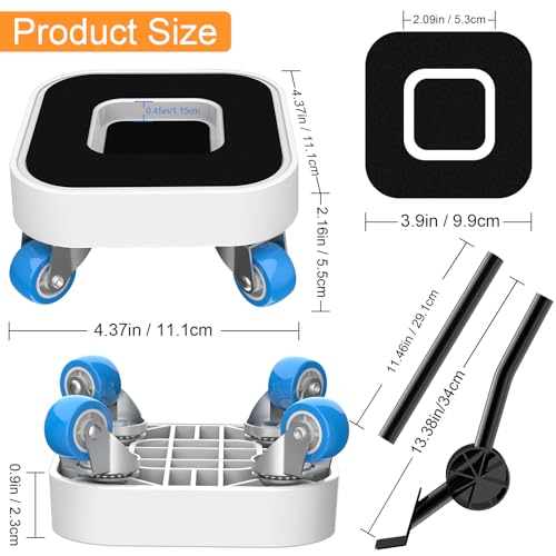 NIUXX Furniture Mover Wheels - Heavy Duty Lifter Sliders - 360° Rotating Transport Roller Dolly Set for Sofa, Bed, Cabinet - 350kg Load