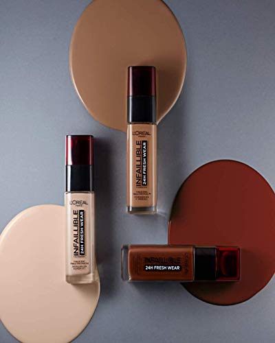 L'Oréal Paris 24-Hour Fresh Wear Foundation, All Skin Types - Vanilla, Lightweight 30ml