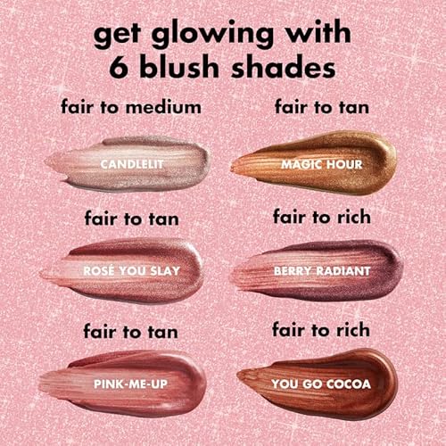 e.l.f. Halo Glow Blush Beauty Wand - Liquid Wand for Radiant Cheeks, Squalane-Infused - Vegan & Cruelty-Free