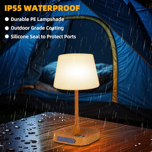 Portable Rechargeable Bedside Lamp, Dimmable LED Night Light with USB Charging - Ideal for Bedroom, Bathroom, Camping