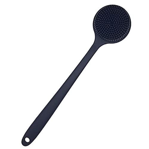 Silicone Back Scrubber with Long Handle for Shower and Bath