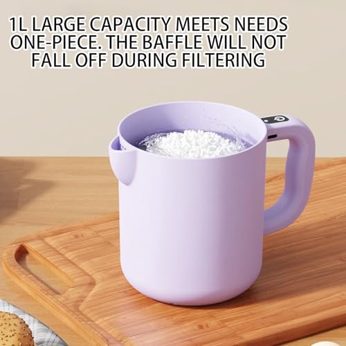 Qoukonao Electric Egg Beater & Rice Washer - Portable 1L Mixing Bowl Filter Machine - Kitchen Gadgets for Baking & Cooking