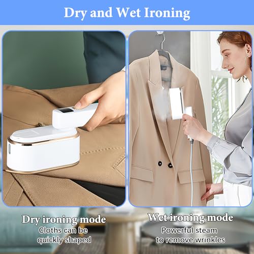 Travel Steamer with LCD Screen, Fast Heat-up 2000W, Portable Handheld Clothes Steamer
