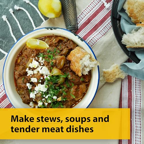 Crock-Pot Small Slow Cooker, Easy-Clean Ceramic Bowl, Energy Efficient, Black - Ideal for 1-2 People