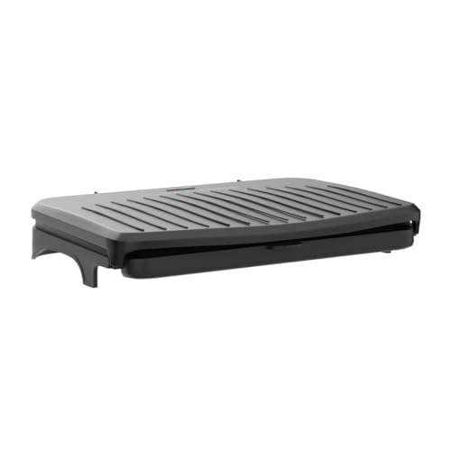 George Foreman Electric Fit Grill: Non-Stick Healthy Griddle Panini BBQ - Black, 2400W