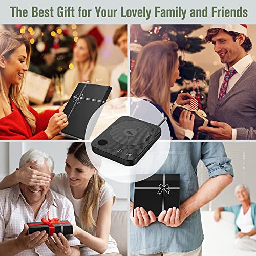 Coffee Warmer with 3 Heat Levels & Auto Shut Off, Desk Mug Warmer for Various Mugs, Candle, Cocoa - Anti-Scald Silicone