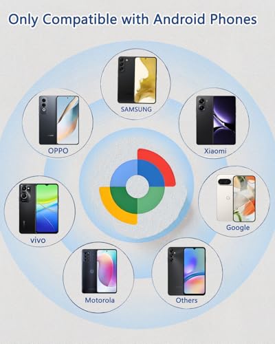 Yipoyilo Air Tracker Tag for Android - Bluetooth Key Finder, 4 Pack Black